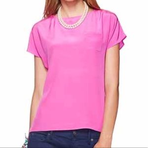 Lilly Pulitzer Pink Silk Guava Top